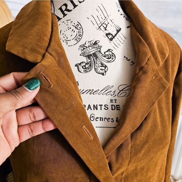 Vtg Harve Bernard Velour Feel Causual Button Front Shirt. - Picture 8 of 14